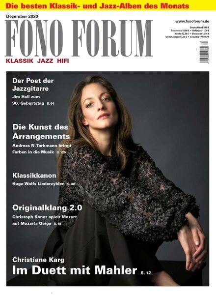 Fono Forum – Dezember 2020 Cover
