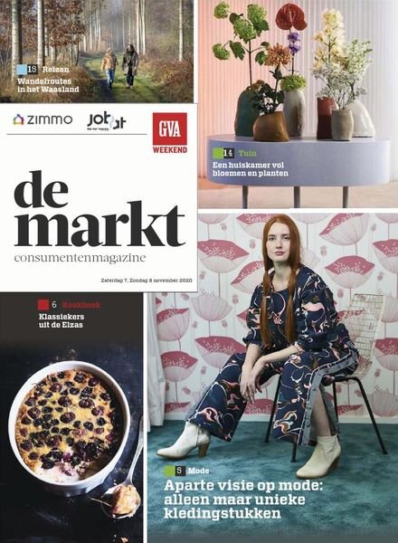 Gazet van Antwerpen De Markt – 07 november 2020 Cover