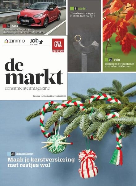 Gazet van Antwerpen De Markt – 14 november 2020 Cover