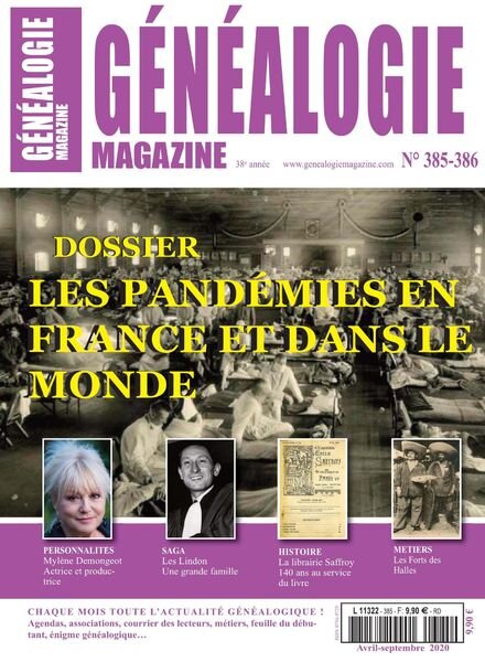 Genealogie – Avril-Septembre 2020 Cover