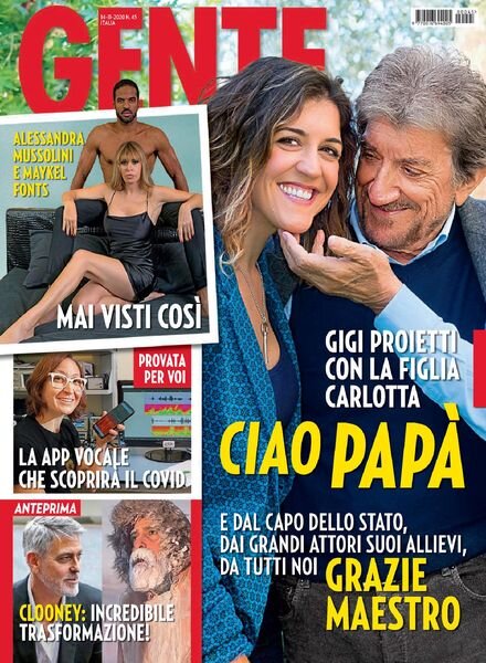 Gente Italia – 14 novembre 2020 Cover