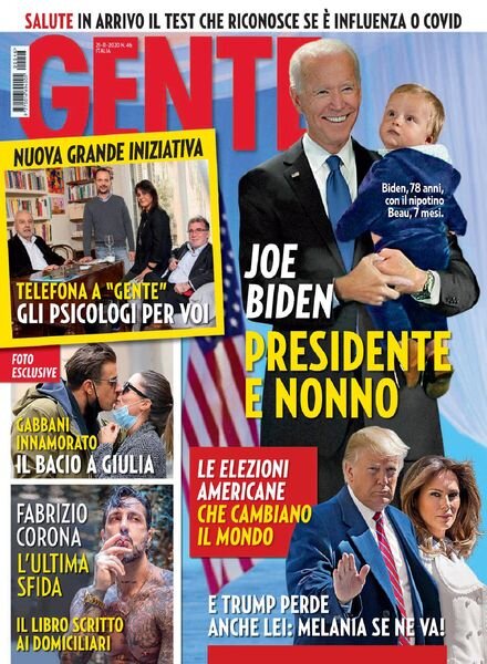 Gente Italia – 21 novembre 2020 Cover