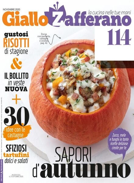Giallo Zafferano – Novembre 2020 Cover