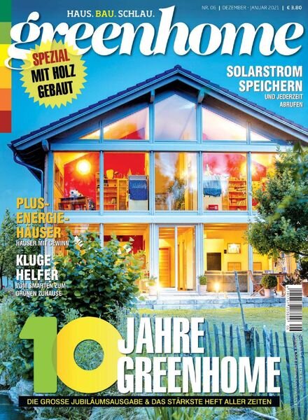 Greenhome – Dezember 2020-Januar 2021 Cover