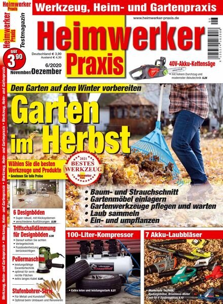 Heimwerker Praxis – November-Dezember 2020 Cover