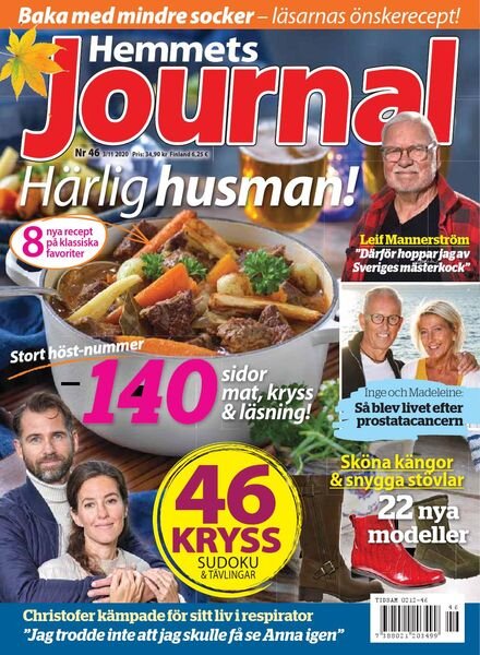 Hemmets Journal – 03 november 2020 Cover