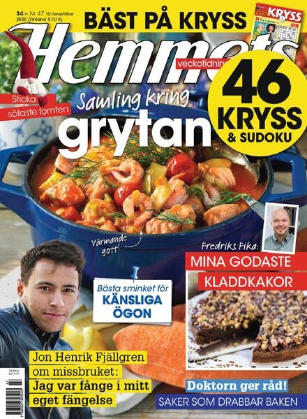 Hemmets Veckotidning – 10 november 2020 Cover