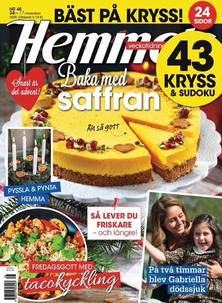 Hemmets Veckotidning – 17 november 2020 Cover