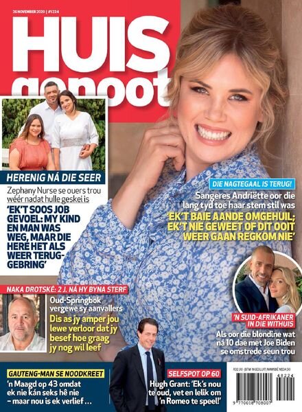 Huisgenoot – 26 November 2020 Cover