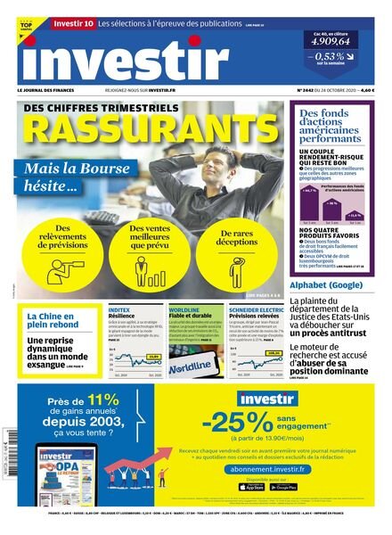 Investir – 24 Octobre 2020 Cover