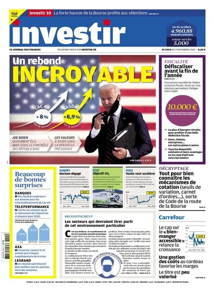 Investir – 7 Novembre 2020 Cover