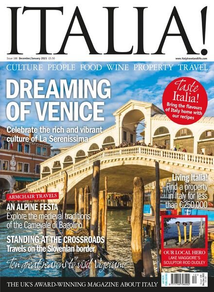 Italia! Magazine – December 2020 Cover