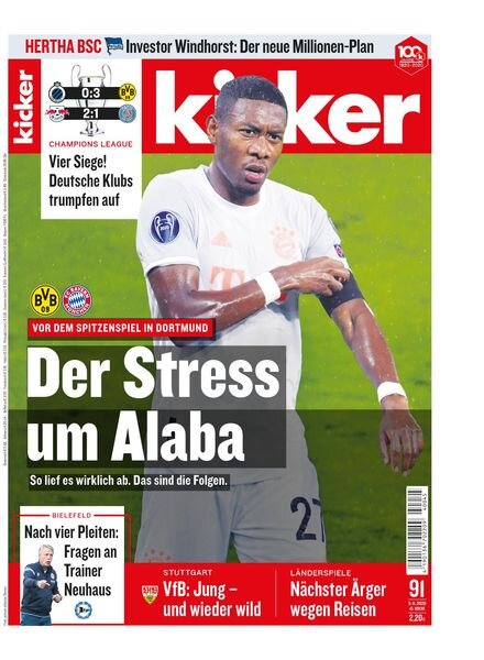 Kicker – 05 November 2020 Cover