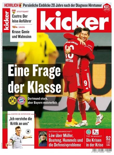 Kicker – 09 November 2020 Cover