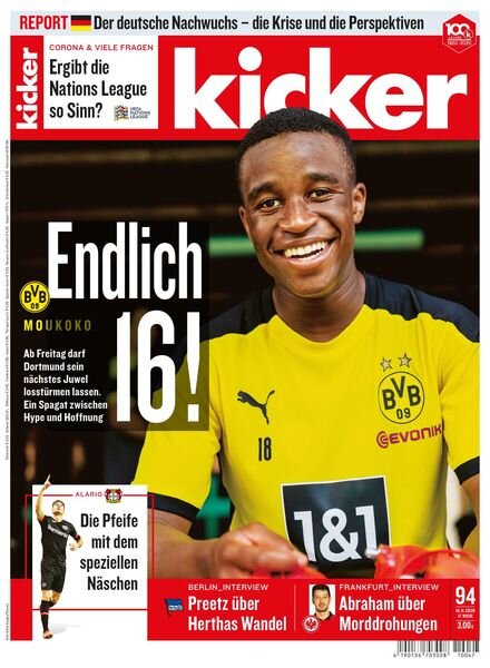 Kicker – 16 November 2020 Cover