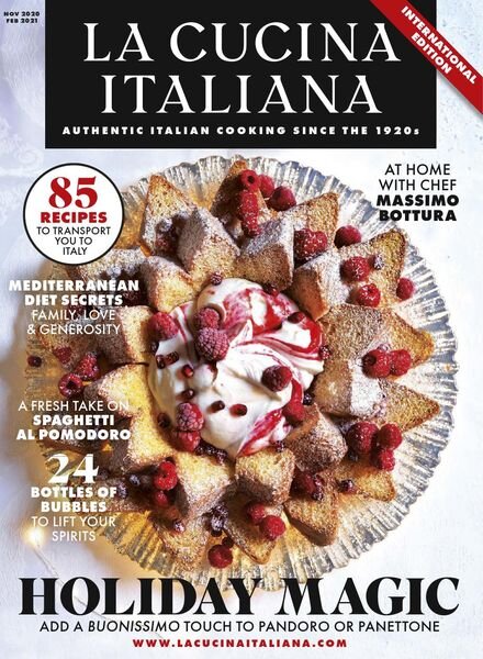La Cucina Italiana International Edition – November 2020 Cover