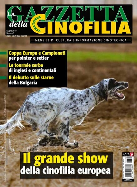 La Gazzetta Della Cinofilia Venatoria – Giugno 2019 Cover
