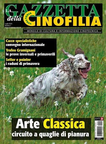 La Gazzetta Della Cinofilia Venatoria – Luglio 2019 Cover