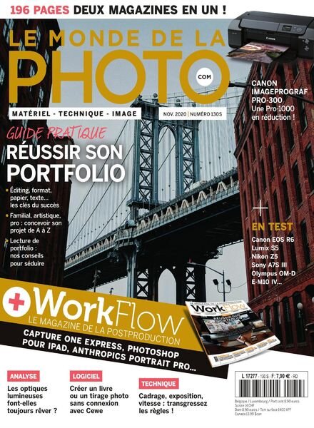 Le monde de la photo – Novembre 2020 Cover