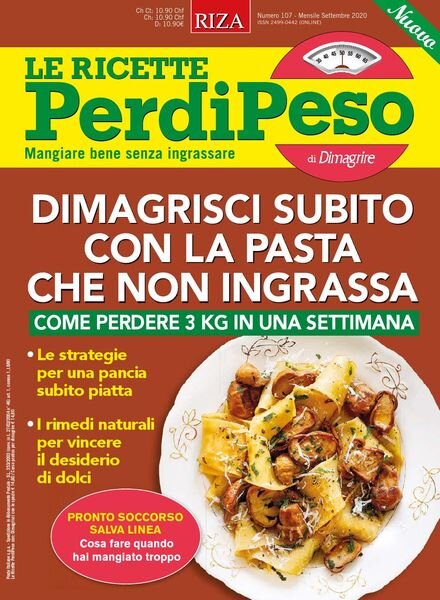 Le Ricette PerdiPeso – Settembre 2020 Cover