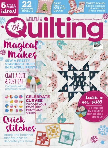 Love Patchwork & Quilting – December 2020 Cover