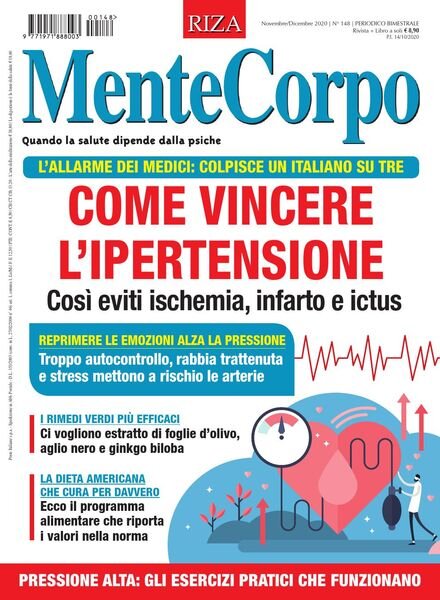 MenteCorpo – Novembre-Dicembre 2020 Cover
