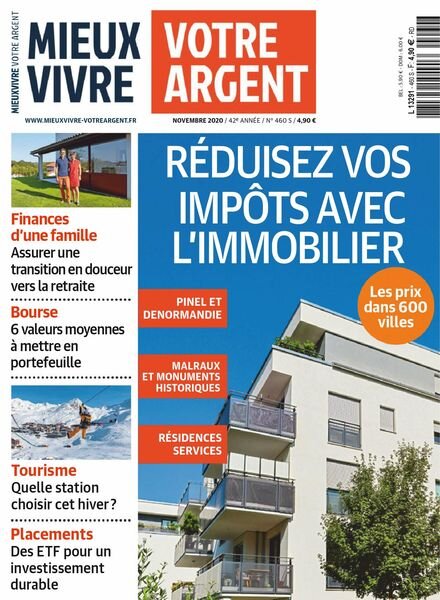 Mieux Vivre Votre Argent – novembre 2020 Cover