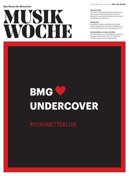MusikWoche – 26 Oktober 2020 Cover