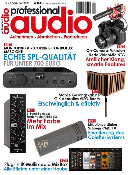 Professional Audio – November 2020 Cover