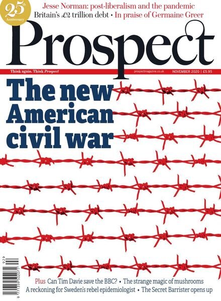 Prospect Magazine – November 2020 Cover