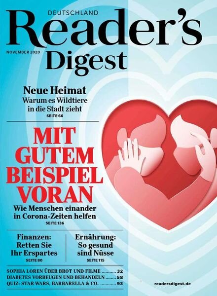 Reader’s Digest Germany – November 2020 Cover
