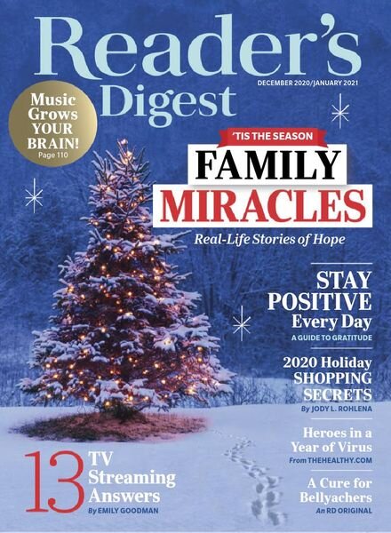 Reader’s Digest USA – December 2020 Cover