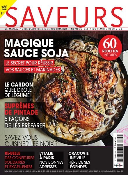 Saveurs France – Novembre 2020 Cover