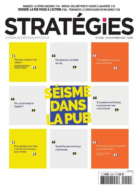 Strategies – 22 Octobre 2020 Cover