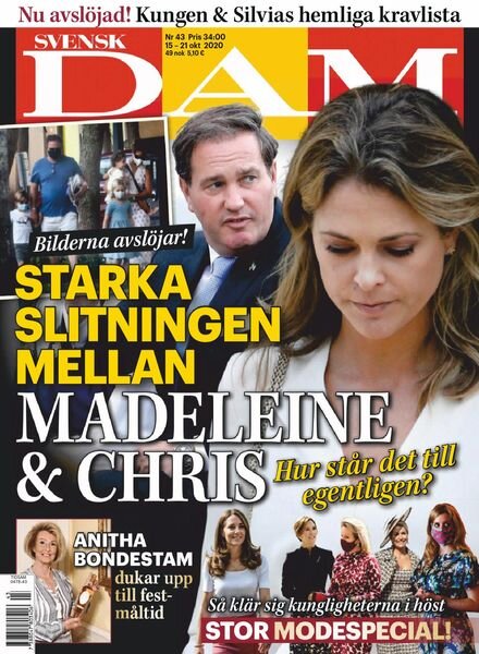 Svensk Damtidning – 15 oktober 2020 Cover
