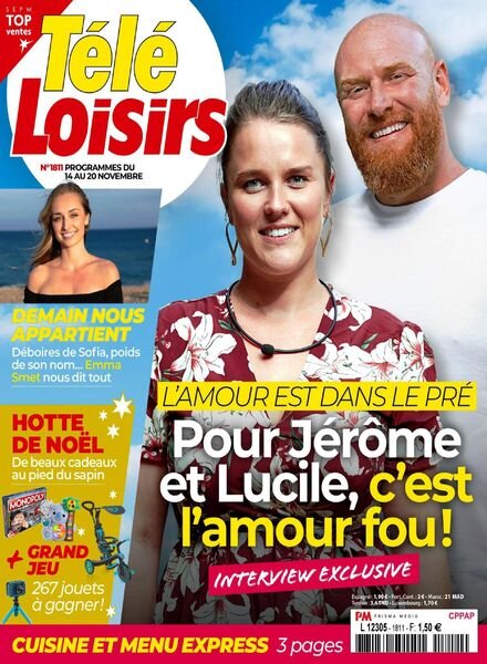 Tele Loisirs – 9 Novembre 2020 Cover