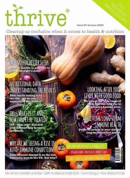 Thrive Magazine – Autumn 2020 Cover