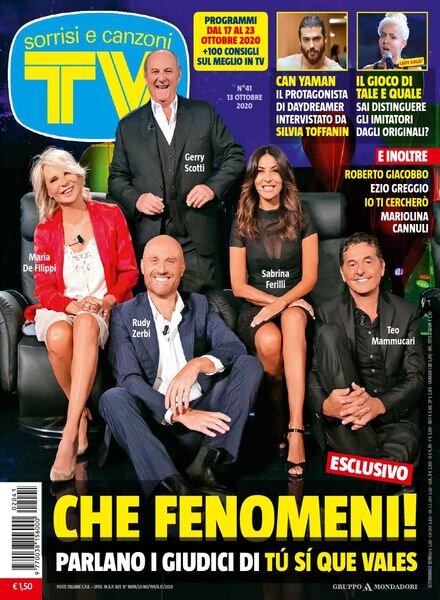 TV Sorrisi e Canzoni – 13 Ottobre 2020 Cover