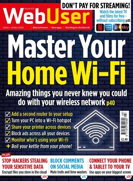 WebUser – 28 October 2020 Cover