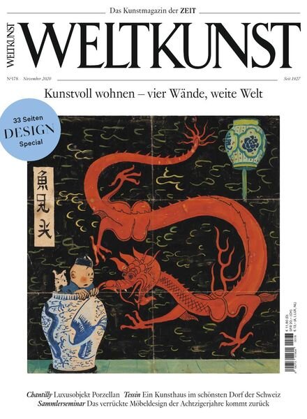 Weltkunst – November 2020 Cover