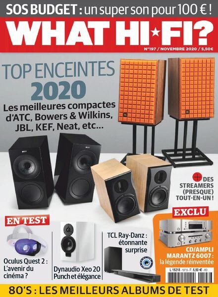What Hifi France – novembre 2020 Cover