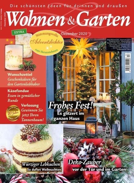 Wohnen & Garten – Dezember 2020 Cover