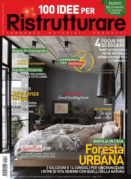 100 Idee per Ristrutturare – dicembre 2020 Cover