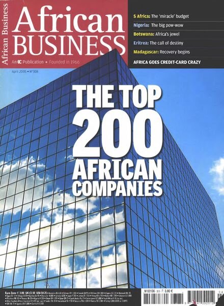 African Business English Edition – April 2005 Cover