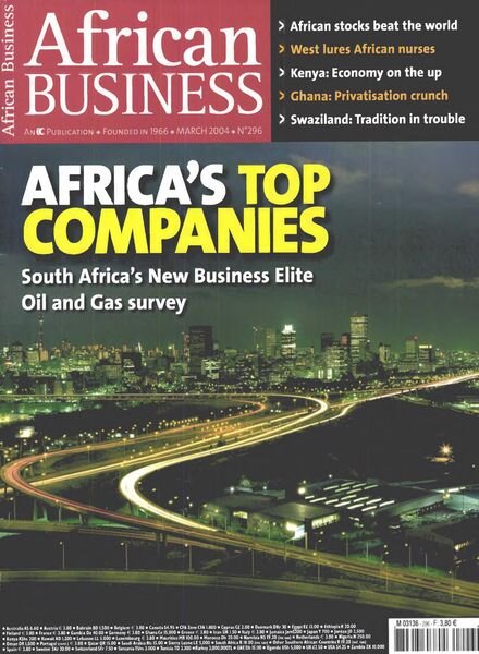 African Business English Edition – March 2004 Cover