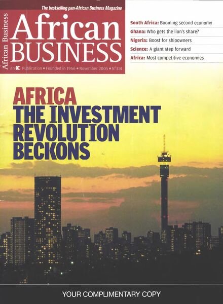 African Business English Edition – November 2005 Cover
