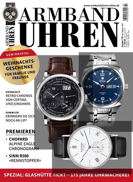 Armbanduhren – Dezember 2020 – Januar 2021 Cover