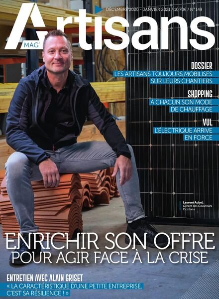 Artisans Mag – Decembre 2020 – Janvier 2021 Cover