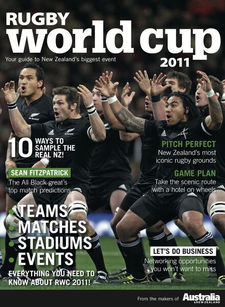 Australia & New Zealand – Rugby world Cup 2011 Cover