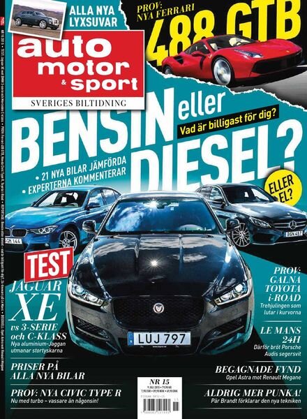 Auto Motor & Sport Sverige – 03 juli 2015 Cover